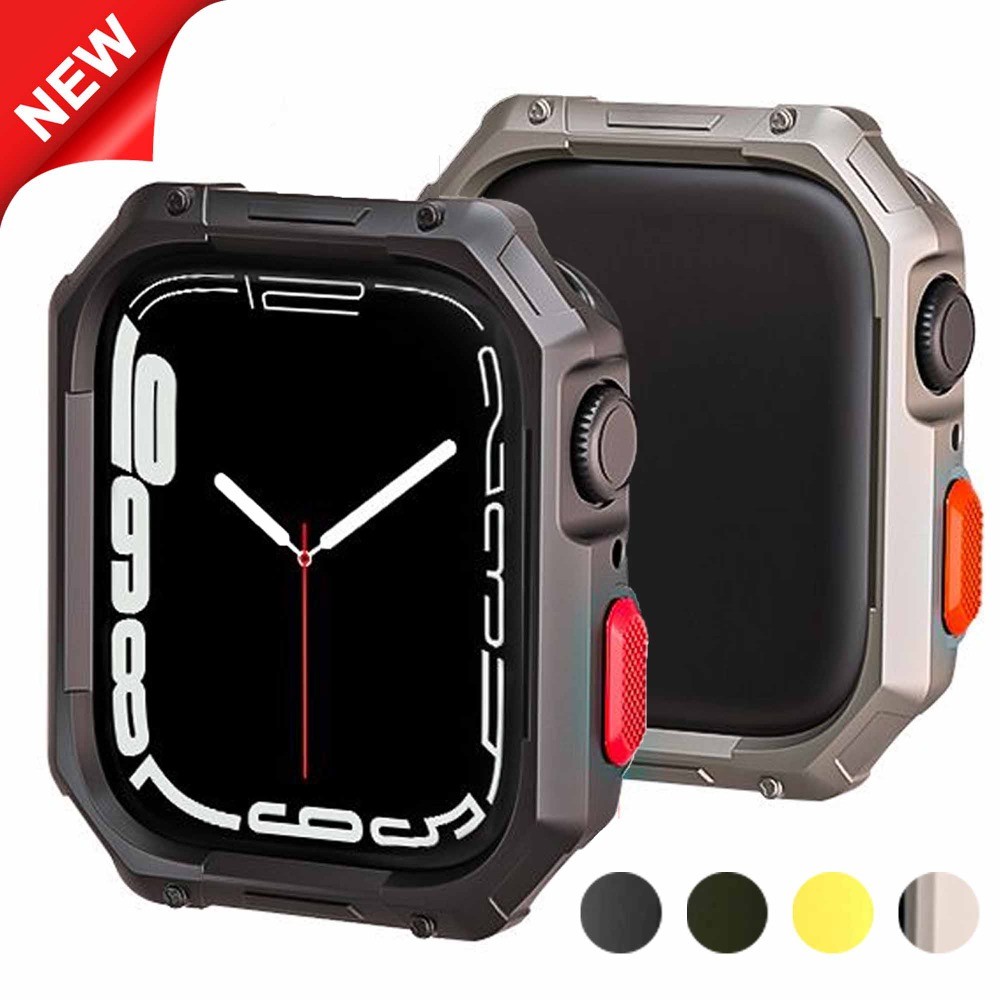 สีทึบ Soft TPU สําหรับ Apple Watch series 10 42/46 มม.49 มม.45 มม.44 มม.40 มม.41 มม.Scratch-Resistant กรอบสําหรับ iwatch series Ultra 9 8 7 6 5 4SE