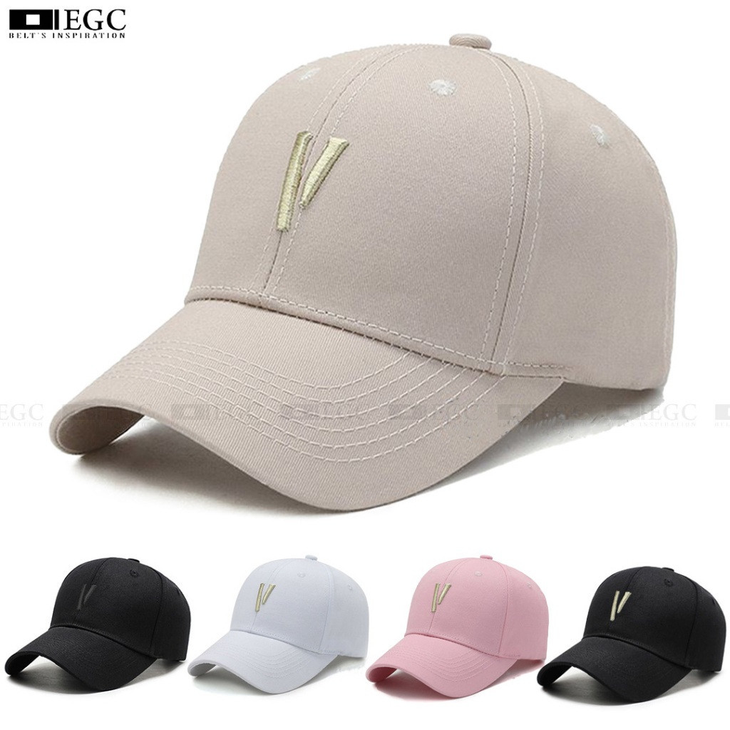 (ล่าสุด) หมวกเบสบอล VINCE (LOGO V) หมวกหมวก Casual Distro Fashion Men Women - D-666