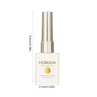 Mordda สีเจลทาเล็บ สีพื้นพาสเทล โทนสีเหลืองครีม สีชัด ทาง่าย ไม่เป็นรอยแปรง ติดทนนาน