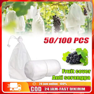 [Ready stok,COD]50/100PCS Fruit Cover/Pembungkus Buah/ Fruit Cover Anti Serangga/Buah Anggur/Strawberry Dll/Pembungkus/Fruit Cover Khusus Buah Klengkeng, Nangka, Pisang, Brongsong Buah Size Jumbo