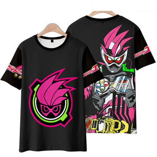 2024 เสื้อยืดอนิเมะ Kamen Rider Masked Rider Build Zi-O Drive เสื้อยืดแขนสั้น