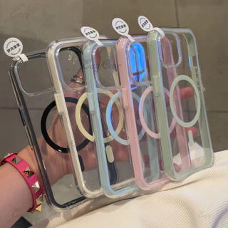 Simple 2-in-1 โปร่งใส เคสโทรศัพท์สําหรับ iPhone 16 15 14 13 12 11 Pro Max ป้องกันลื่นและป้องกันการตกกระแทกฝาหลัง