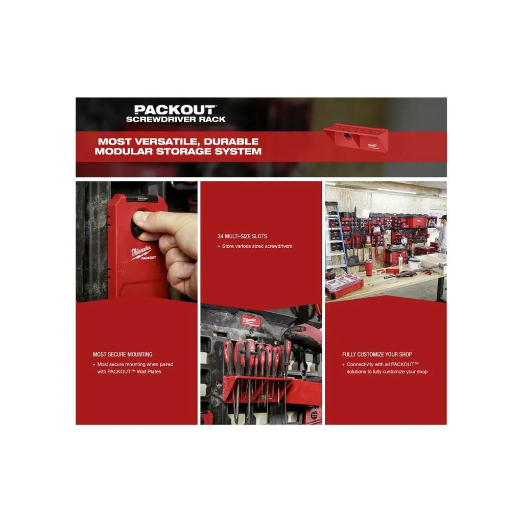 🔥ของแท้ ส่งด่วน🔥 Milwaukee 48-22-8341 Slot Multi-Size กล่องเก็บไขควง - รูปที่ 7