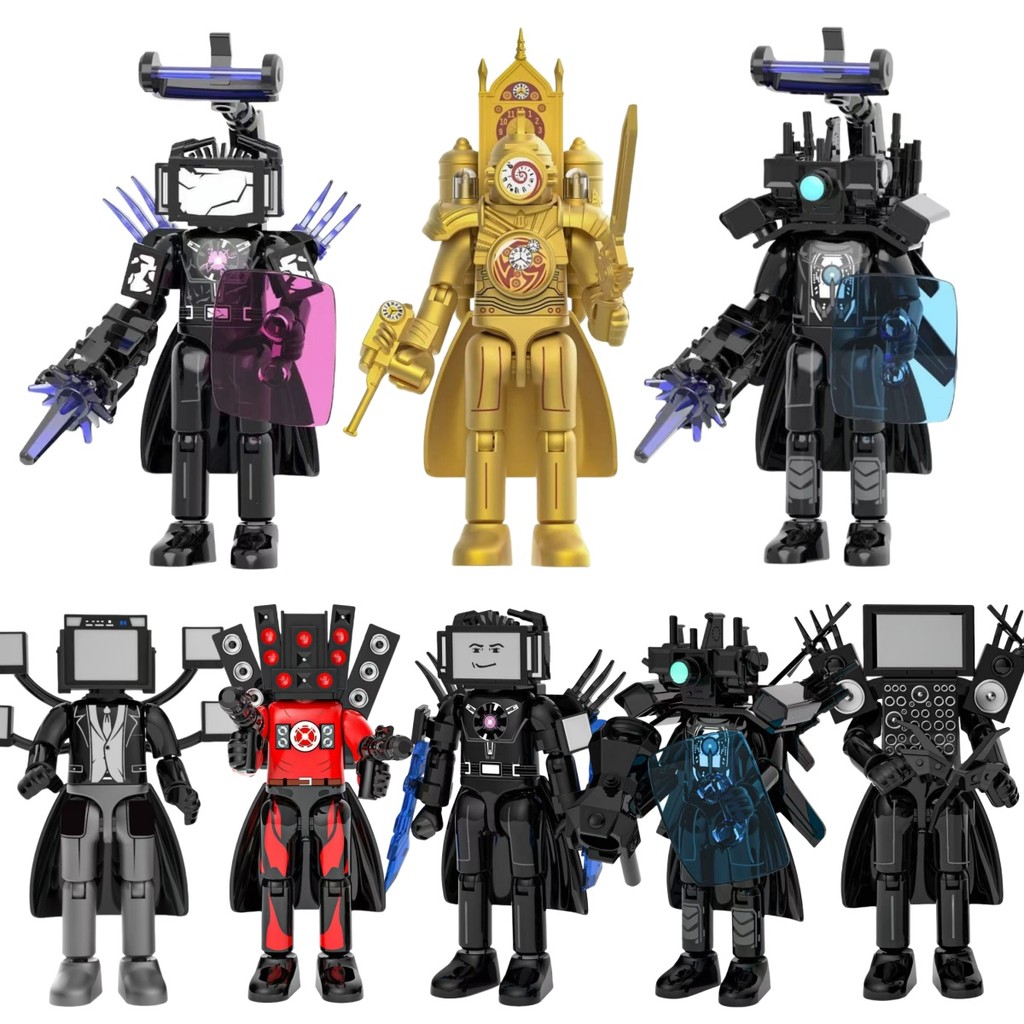 Skibidi Toilet Action Figure Titan Speakerman  Titan TV Man Titan Cameraman War-damaged Titan TV Man