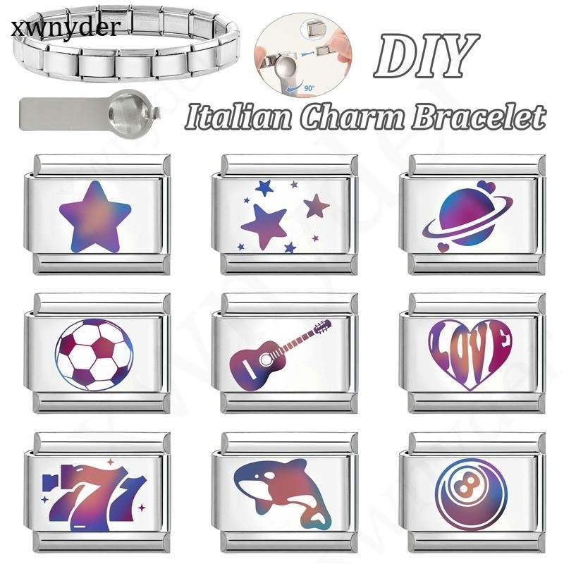 แฟชั่น8ลูก777อิตาลีเสน่ห์สร้อยข้อมือพอดี9มิลลิเมตรสร้อยข้อมือสแตนเลส ทําเอง เครื่องประดับทําอุปกรณ์ย