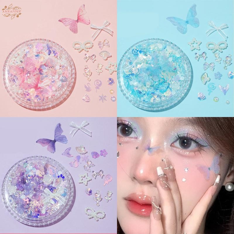 Ank Tear Face สติกเกอร์ประกายหยดน้ําบนใบหน้าและตากาวมุก EN