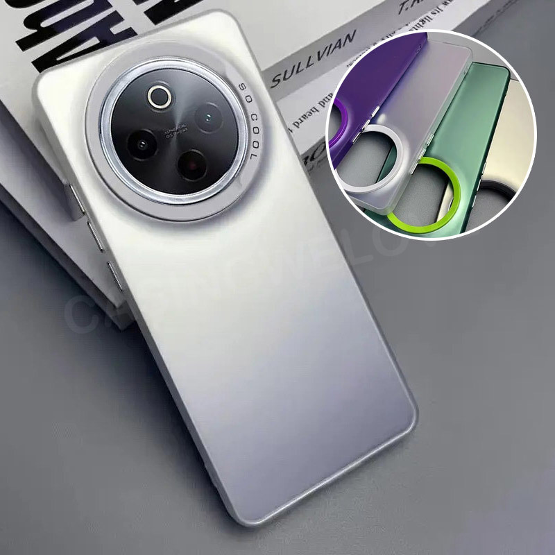ปลอกสําหรับ Vivo iQOO Z10 iQ00 Z10x Z 10x iQO Z10 5G 2025 Luxury Metallic Aurora Matte เคสโทรศัพท์กั
