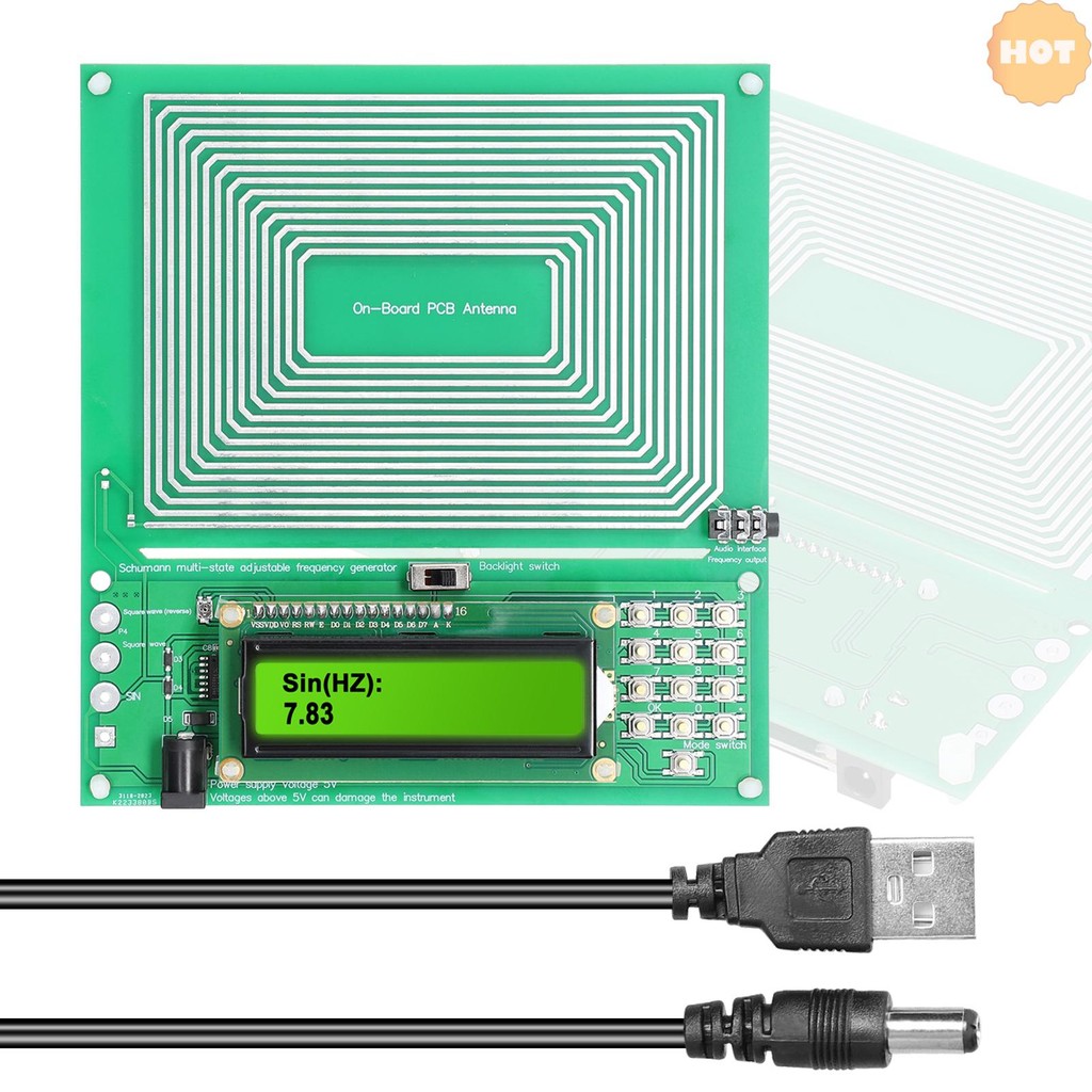 [2025 Super Sale]ปรับ 0.001Hz-200KHz 7.83HZ Schumann Resonance UltraLow Frequency PulseWave Generato