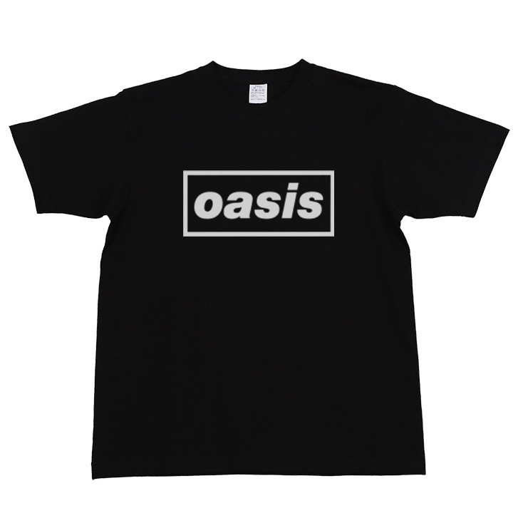 เสื้อยืดโลโก้ Oasis Rock Band วัสดุ 100% ฝ้าย พร้อมลายพิมพ์ดอกไม้ สำหรับไซ즈 S-5XL
