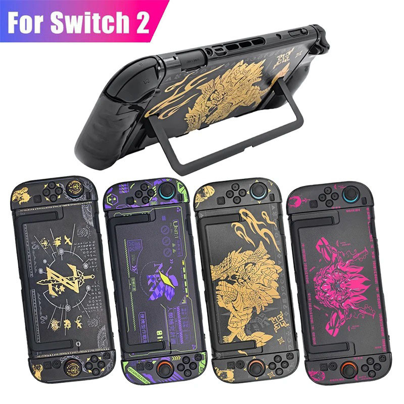 Evangelion Zelda Hard Case สําหรับ Nintendo Switch 2 เกราะป้องกันแยกป้องกันกรณี PC สําหรับ NS2 เกมคอนโซลกรณี