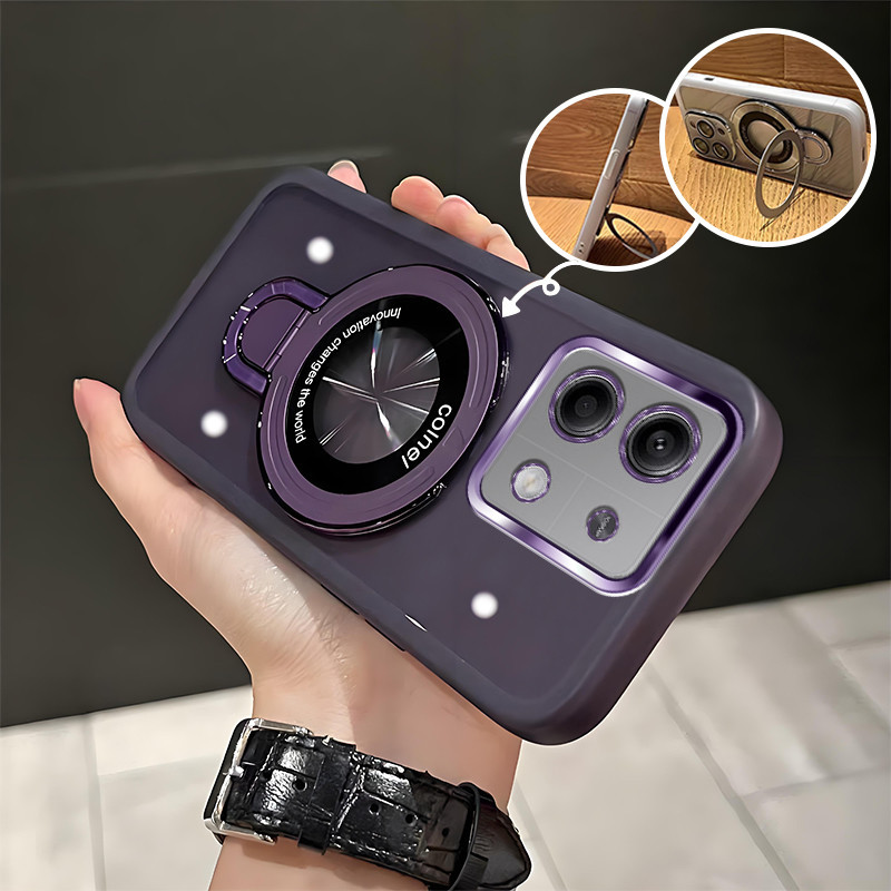 สําหรับRedmi note 13 Pro plus 5G POCO m6 Pro 4G X6 5Gเคสโทรศัพท์กันกระแทกU Shield Bracket Magnetic H