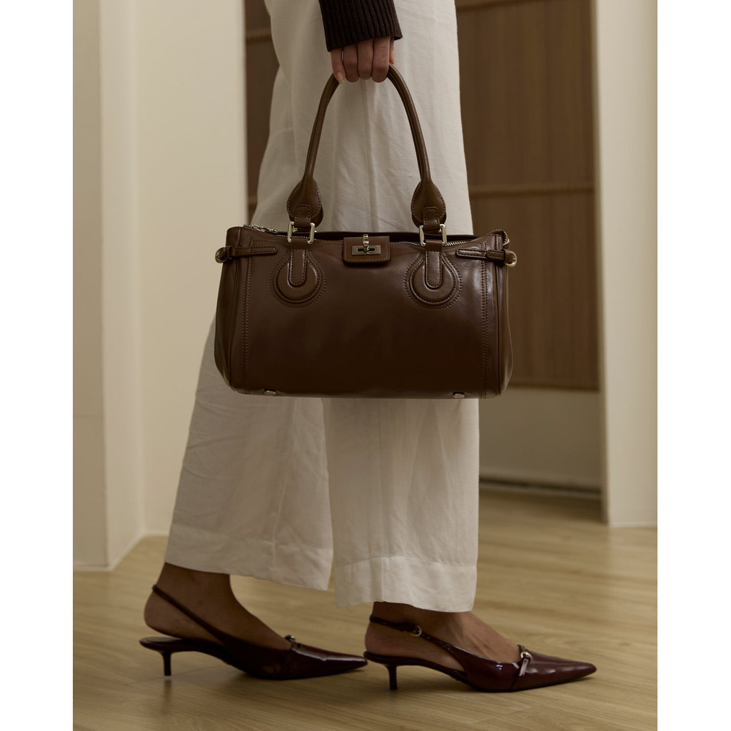 Muse Aria - Atlas Shoulder Genuine Leather Bag กระเป๋าหนังวัวเเท้