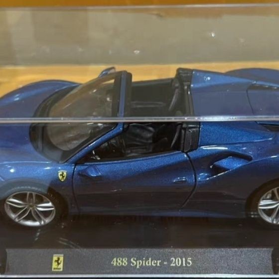 IXO 1/24 Ferrari 488 Spider 2015 Racing Sports Car Alloy Model Out of Print Model