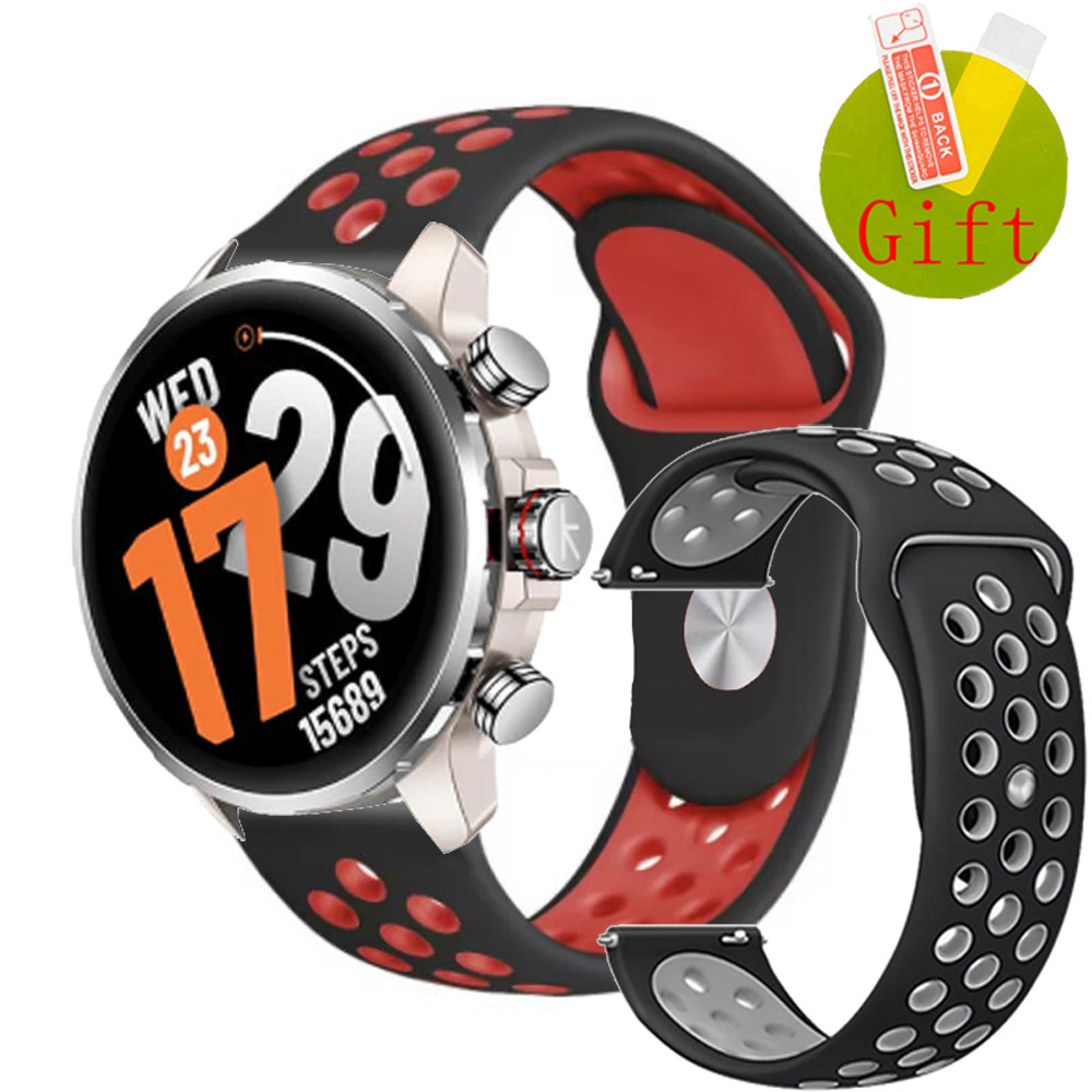 ฟิล์ม สาย Kieslect Kr3 สายรัดซิลิโคนสายรัดข้อมือแบบนุ่มสําหรับ Kieslect Kr 2 pro ฟิล์มป้องกันหน้าจอ 