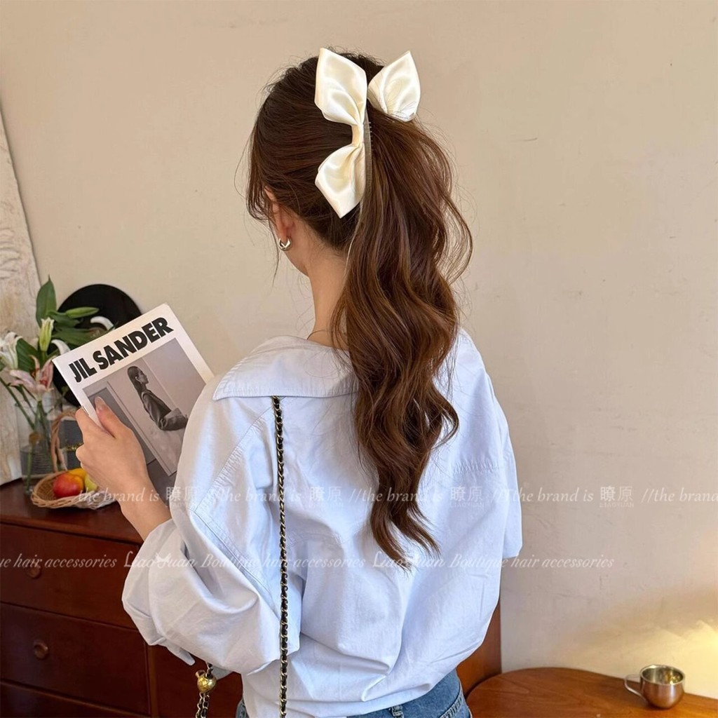 High Ponytail Handy Tool กิ๊บติดผมโบว์น่ารัก กิ๊บติดผมสไตล์ใหม่ คลิปกล้วยหัวหลัง