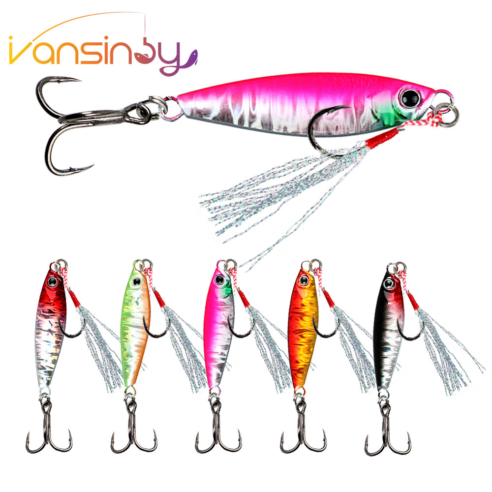 ช้อนเหยื่อตกปลารุ่น Jig ขนาด 7g/10g/15g/20g/30g ทำจากโลหะคุณภาพดี
