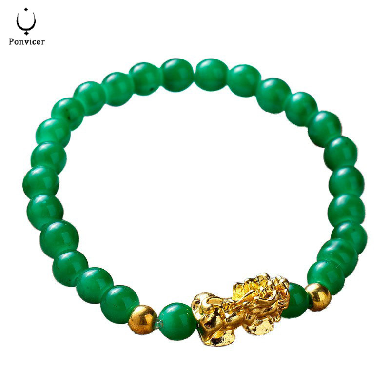 สร้อยข้อมือ Zhaocai Fine ประดับด้วยหินโมราเลียนแบบ สร้อยข้อมือแก้วโกเมนเลียนแบบหินออบซิเดียน ราคา ถูกที่สุด ดีลบีเคเค แกลเลอรีภาพที่ 3