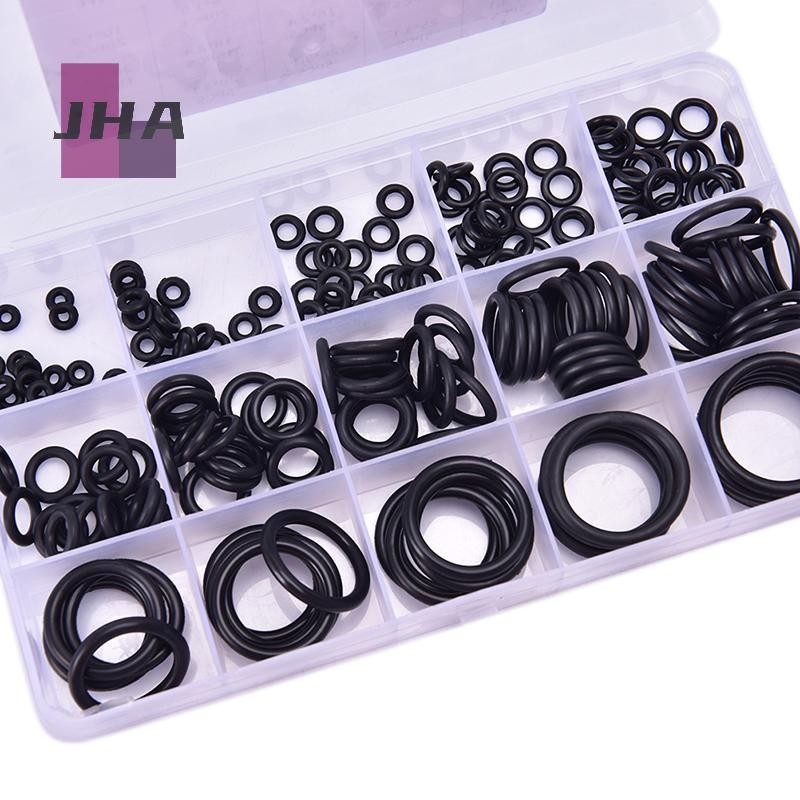 [JHA] 200 ชิ้น/เซ็ต O แหวนชุด hydrolock ยาง O-Rings เครื่องซักผ้าปะเก็นซีล Assortment ใหม่