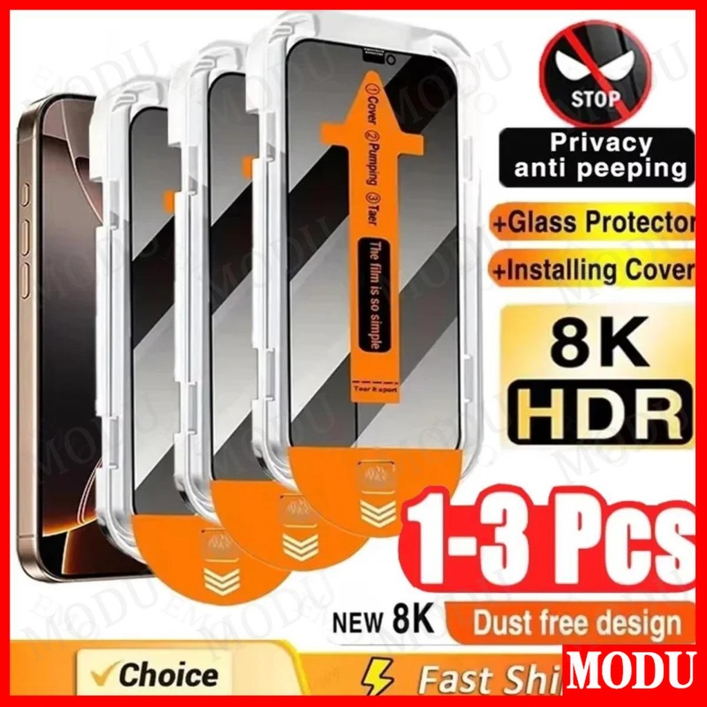 1-3PCS Ant-Spy ความเป็นส่วนตัวฝุ่นฟรีที่ถูกต้องติดตั้งกระจกนิรภัยสําหรับ Huawei Nova 11 12 11i 12i Y90 Y61 Y7A Y6P Honor X8A X8B X5 X6 X6A X7C X8C X8C กระจกป้องกันหน้าจอ