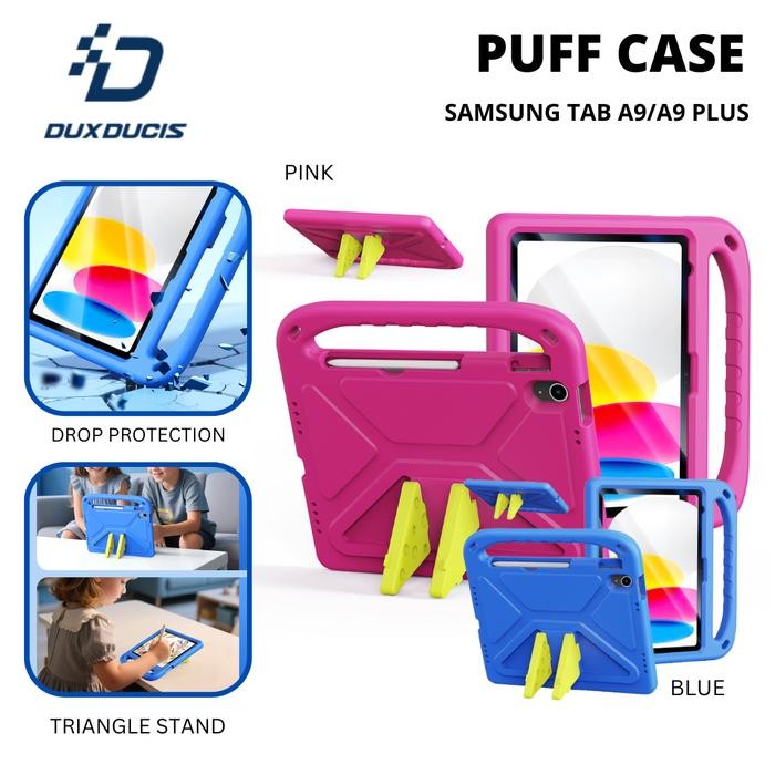 Dux Ducis Puff Kids Tablet Case เข้ากันได้กับ Samsung Galaxy Tab A9 / A9 Plus Casing Flip Cover