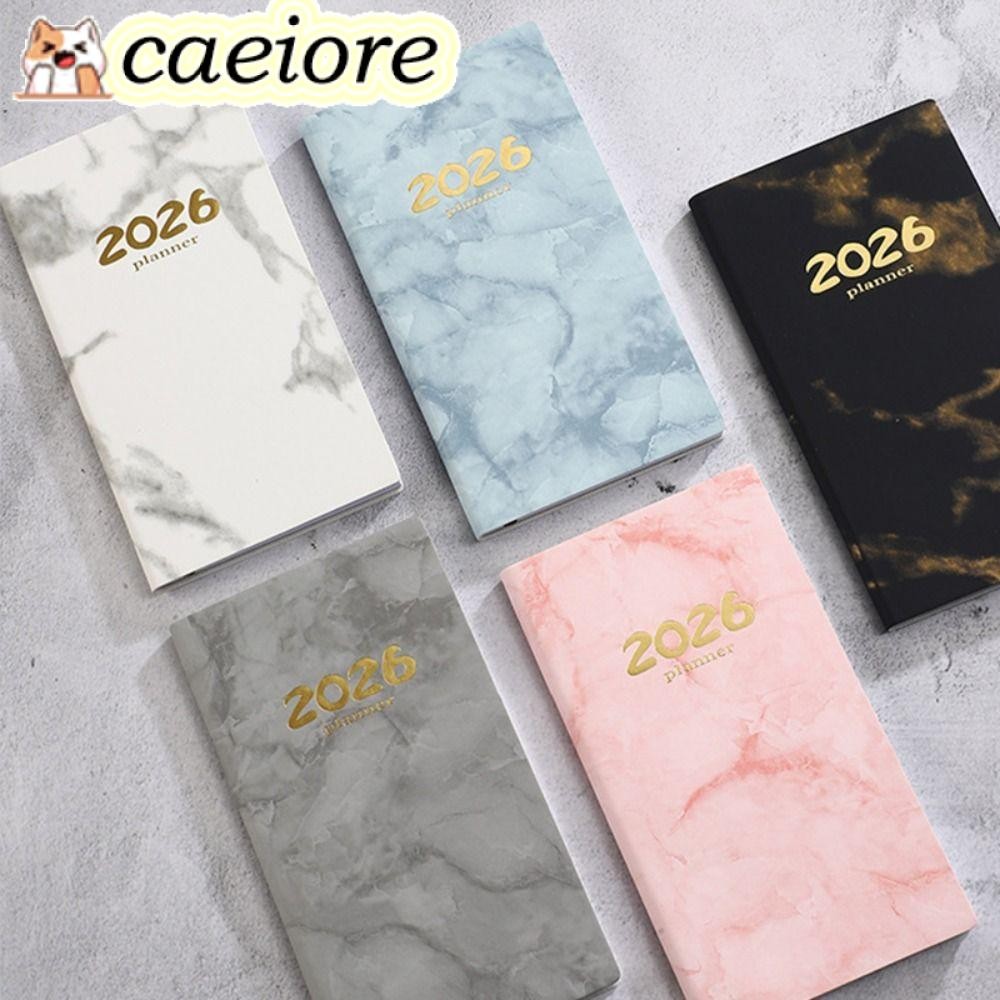 CAEIORE 2026 Agenda Book, A6 พร้อมสมุดนัดหมายปฏิทิน, คุณภาพสูง To Do List Daily Weekly Planner School Office