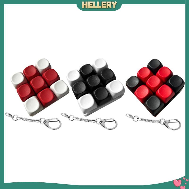 [HelleryTH] Keyboard Fidget Keychain,Keyboard Clicker Finger Keyboards Toy Sensory Toy for