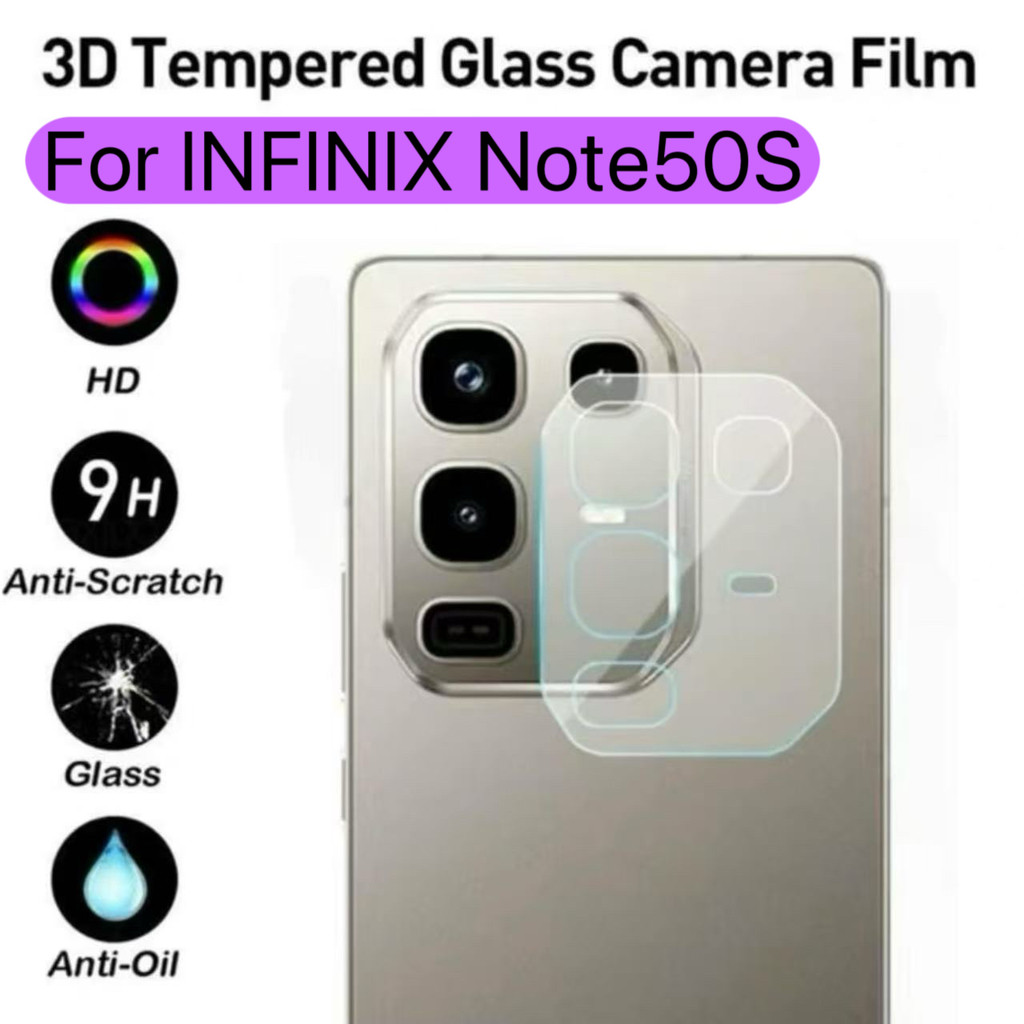 ฟิล์มเลนส์กล้อง สำหรับ infinix Note50/ Note50S/ Note50X/Note50ProPlus ฟิล์มกันรอยกล้องด้านหลังแบบใส 
