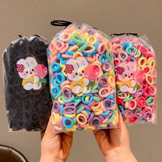 หางม้าสำหรับเด็ก แบบยืดหยุ่นสูง ยางรัด ผม สไตล์เกาหลี