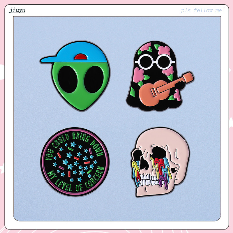 Wenty One Pilots เคลือบ Pin แฟชั่นเพลง Band เข็มกลัดเสื้อผ้ากระเป๋าเป้สะพายหลังอุปกรณ์เสริมสําหรับแฟนๆ ของขวัญ