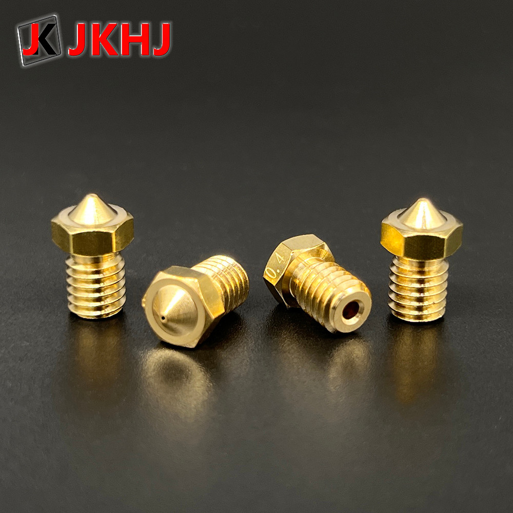E3D Nozzle 3D Printer Parts Brass Hotend Nozzle High Precision Nozzle 0.2/0.3/0.4/0.5mm for V5 V6 J-