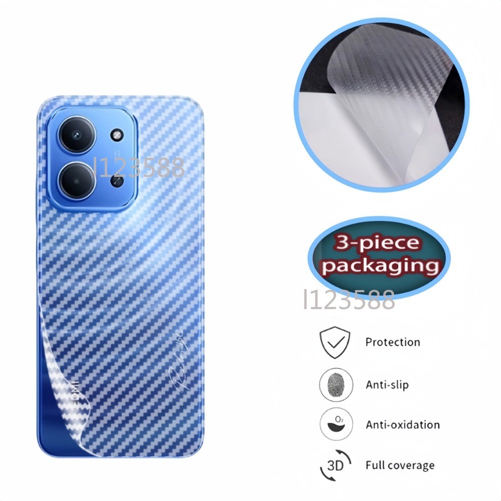 สําหรับRedmi 15C 4G Back Protectorฟิล์มนุ่มสําหรับRedmi 15C 14C 4G 2025 Redmi15C Redmi14Cคาร์บอนไฟเบ