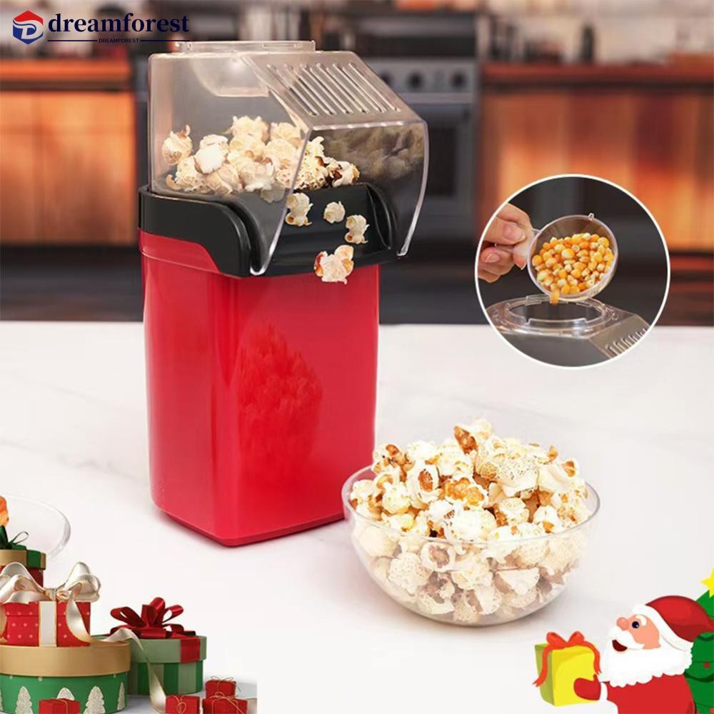 DFS Hot air Popcorn makerr EU/US/UK Oil-Free Family Fun ฝาปิดโปร่งใส Popcorn Maker Party Home Kitche