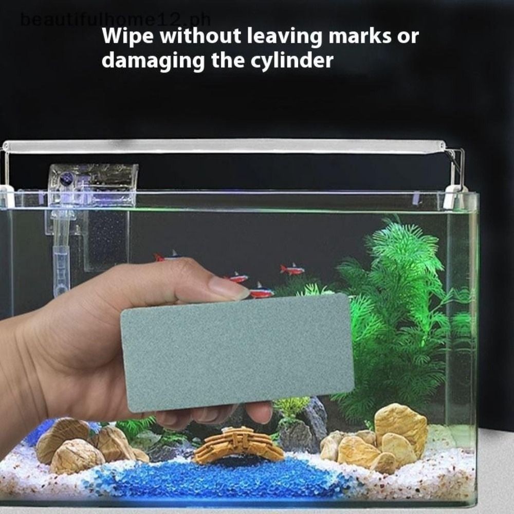 ผ้าเช็ดตู้ปลา,อีวา แปรงตู้ปลายืดหยุ่นสูง ขจัดตะกรันแบบพกพาไม่มีแปรงขัดมุมตายสําหรับทําความสะอาดเครื่องหมายน้ําบนกระจกใน - รูปที่ 3