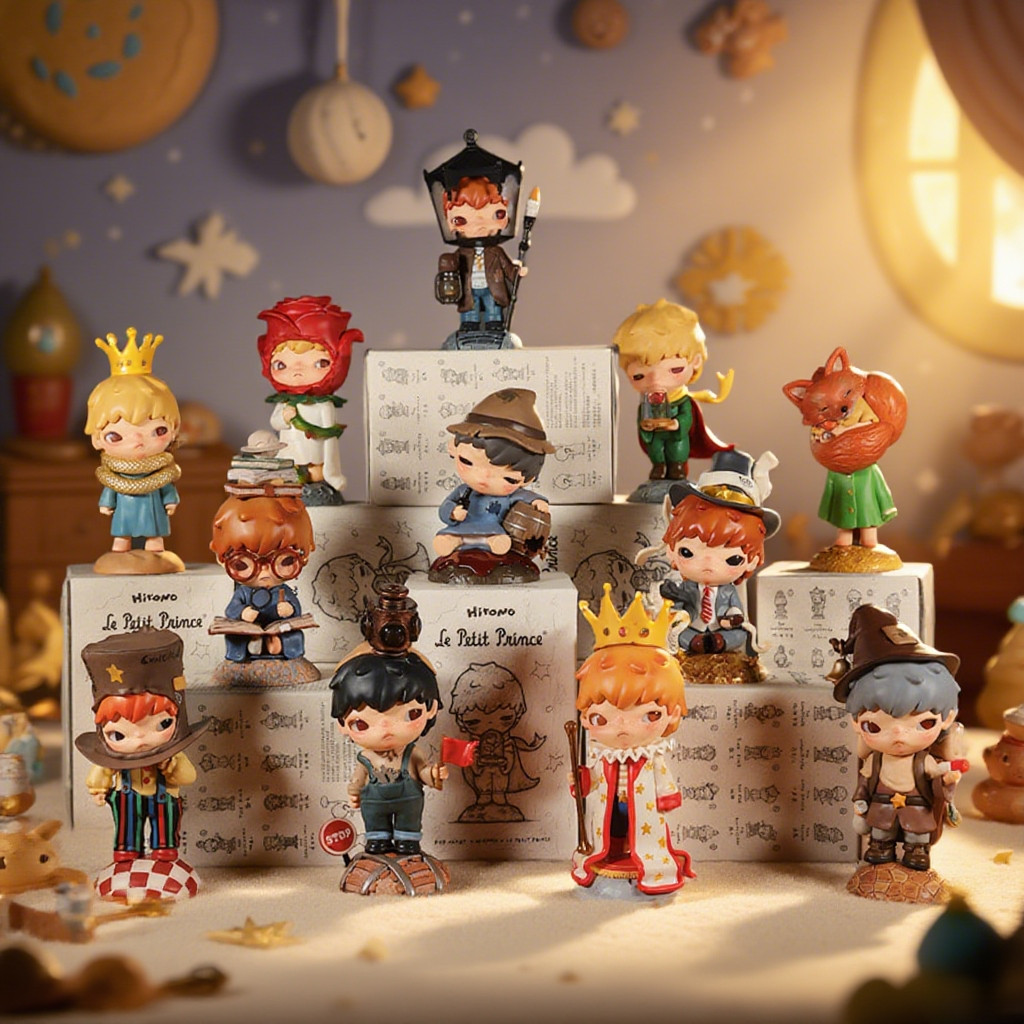 POPMART Hirono Le Petit Prince Series Mystery Box ของขวัญของเล่นอินเทรนด์