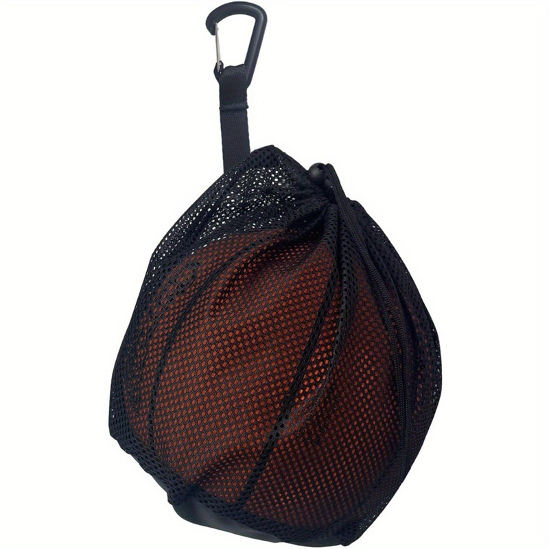 Moneyc แบบพกพาตาข่ายกระเป๋าบาสเก็ตบอล Hangable Storage Organizer น้ําหนักเบาพกพากีฬากลางแจ้ง Ball Holder สําหรับทุกวัน Basktball วอลเลย์บอลฟุตบอล