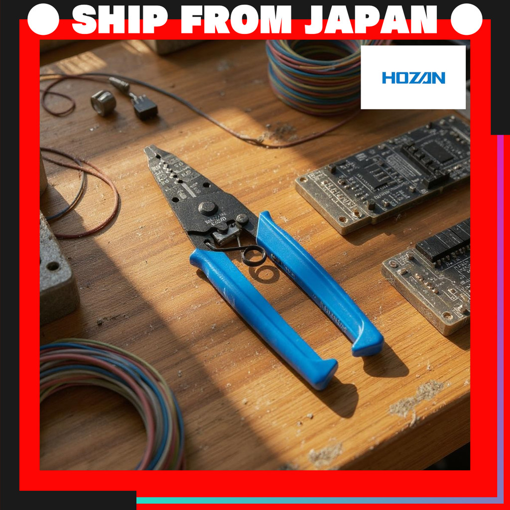 เครื่องมือสายไฟที่มีความแม่นยํา HOZAN – เครื่องตัดสายเคเบิลแบบแบน P-969 & คีมปอกสายไฟ P-960 / P-963 