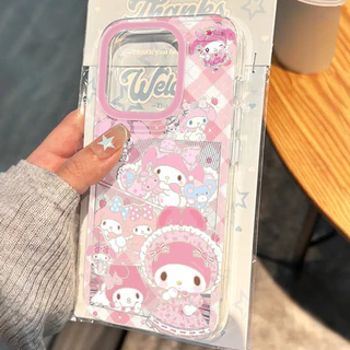 การ์ตูนเมโลดี้ เคสไอโฟน12 สำหรับ IPhone17 16 12 11 13 15 14 Pro Max XR XS X 7Plus 8Plus Max 16 Plus เปลือกนิ่มใส เคส