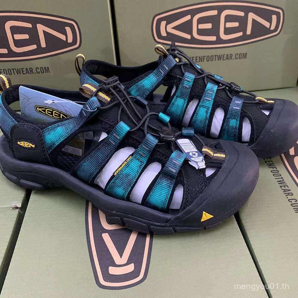 ใหม่ Koen KEN NEWPORT H2 รองเท้าแตะหุ้มนิ้วเท้ากลางแจ้งสีครบรอบ Anti-Slip Anti-Collision Wading Rive