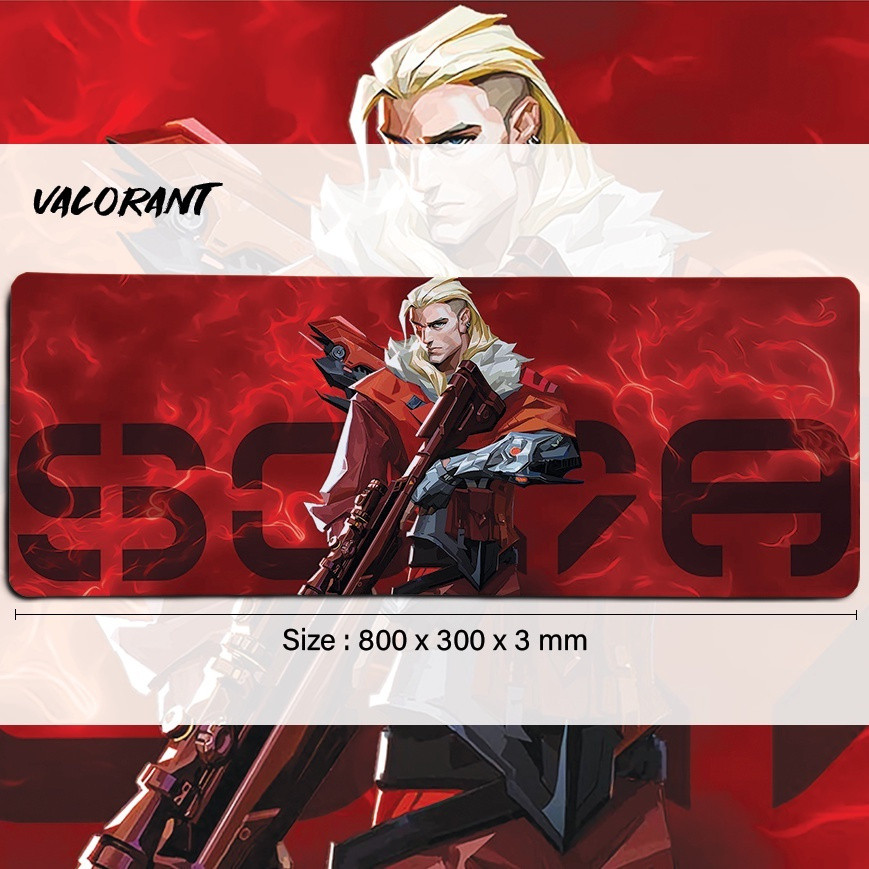 Valorant 001 800mm*300mm แผ่นรองเมาส์สําหรับเล่นเกม-zb658