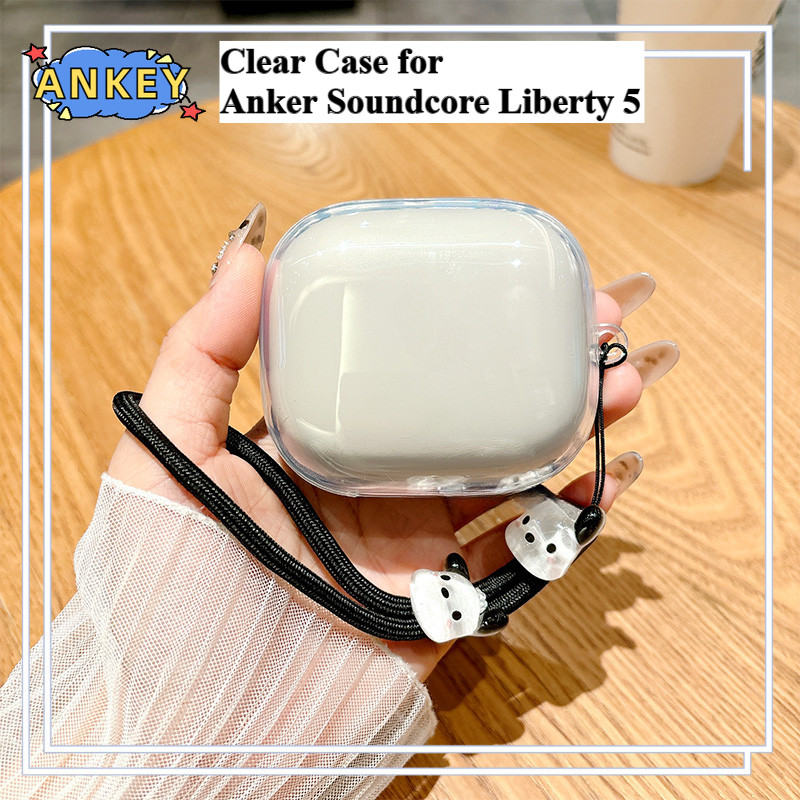 for Anker Soundcore Liberty 5 ANC Case Protective Transparent Clear TPU Covers Bluetooth Earphone Sh