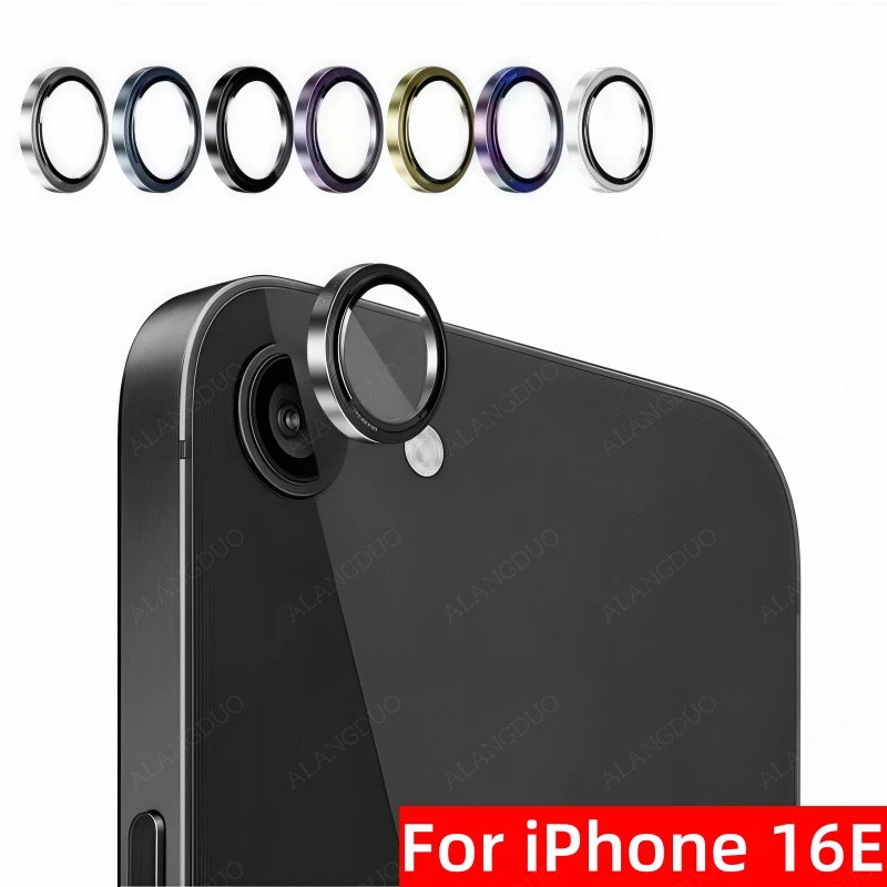 1PCS โลหะเลนส์แหวนสําหรับ iPhone 16e 2025 Full Coverage เลนส์สําหรับ iPhone 16E กล้องเลนส์สําหรับ iP