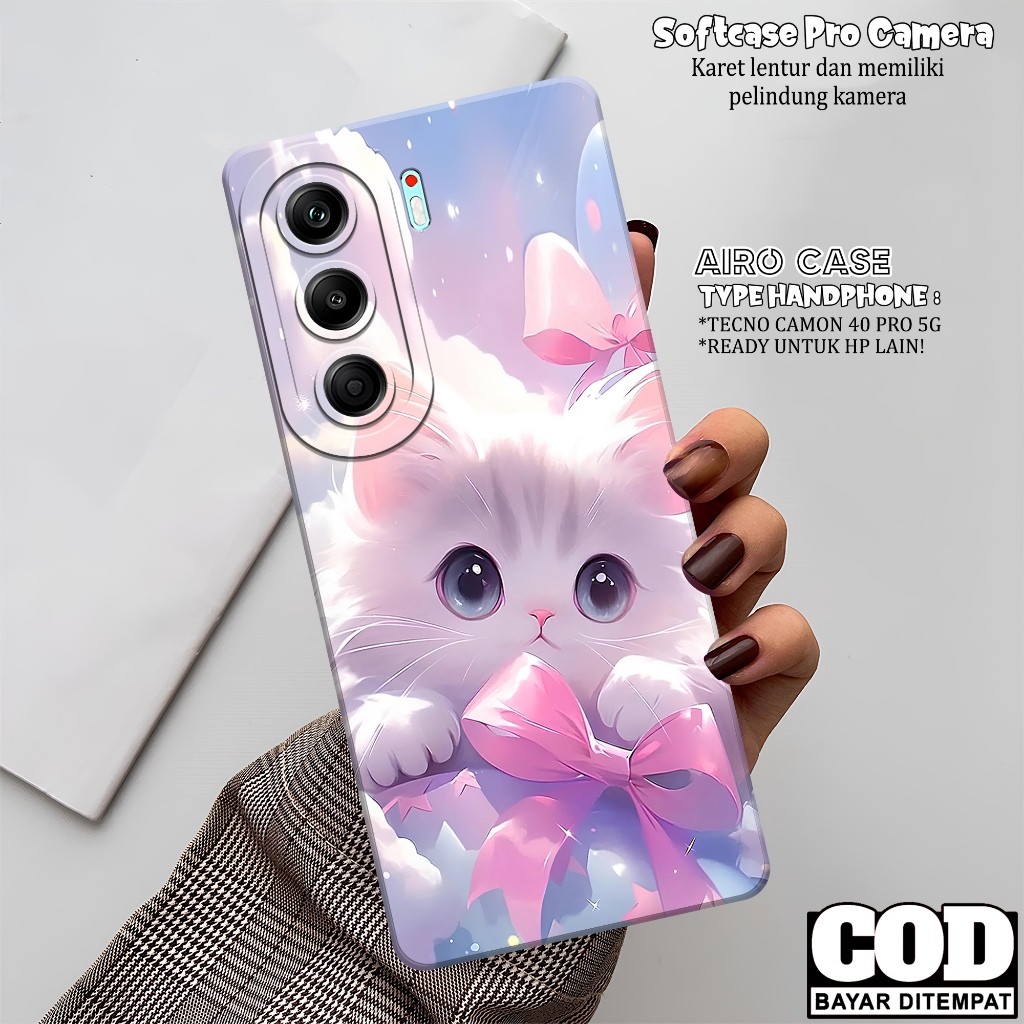 เคส HP TECNO CAMON 40 PRO 5G 2025 - TECNO CAMON 40 PRO 5G Softcase - เคสแฟชั่น CAT - CAMON 40 PRO 5G
