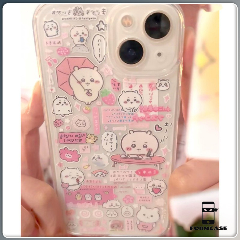 โปร่งใส จัดส่งจากประเทศไทย Chiikawa for iPhone เคสไอโฟน 11 12 13 14 15 16 PLUS PRO MAX X XS MAX XR 7/8PLUS แอปเปิ้ลโทรศั