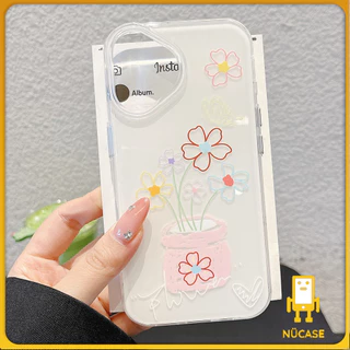 เคสโทรศัพท์ For iPhone 11 13 16 ProMax Case iPhone 13 14 15 ProMax 12 ProMax 13 Pro IMD สีขาว การ์ตูน สัตว์ น่ารัก