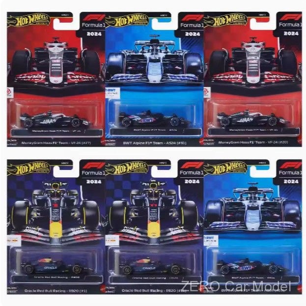 [925HOT] hotwheels Culture F1 Fleet Red Bull RB20 Hass Arpha Limited Edition HRV11 Alloy Diecasting 