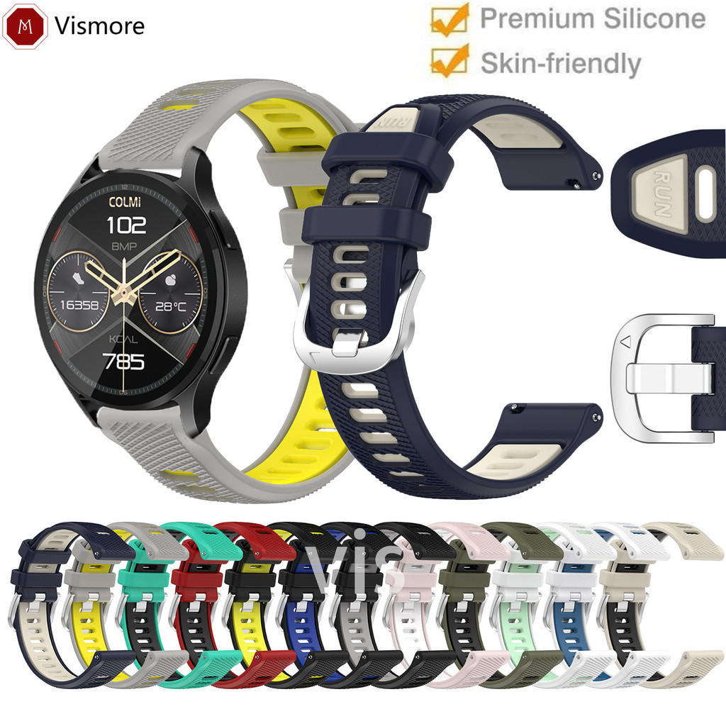 สายซิลิโคนสําหรับ COLMI P60/P68/P78/P82/P8/P9/P28/P73/P76/P81 Plus Pro Land 2S/C81/C8/M41/M42/V31/V3