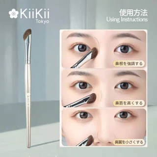 KiiKii Beauty แปรงคอนทัวร์จมูก ขนแน่น แปรงปัดแก้ม แปรงแต่งหน้ารูปตัววี แปรงรองพื้น สำหรับเฉดดิ้ง