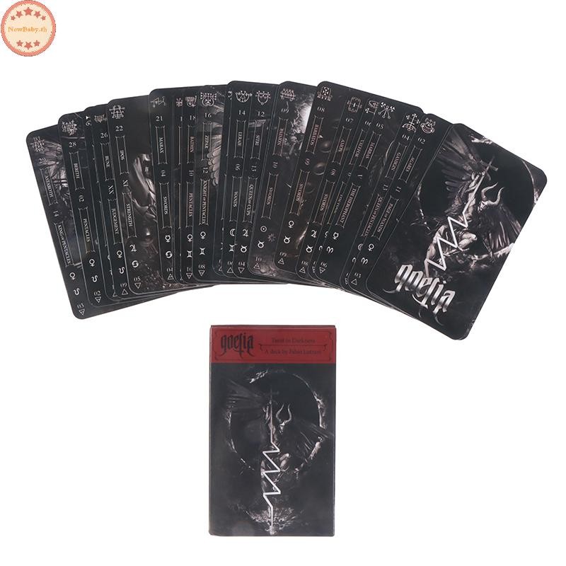 NEWBABY Goetia Tarot ในความมืดไพ่ทาโรต์การ์ดOracleทํานายคําทํานายเกมกระดานTH