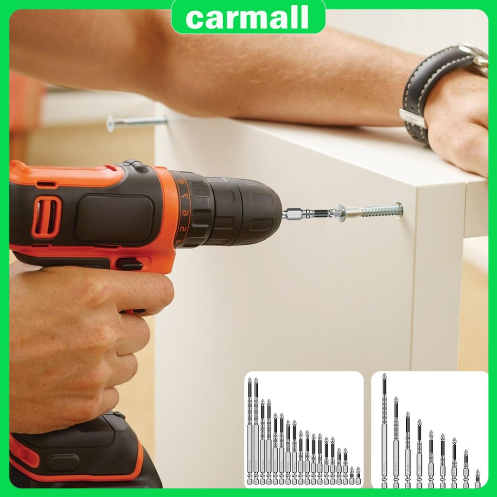 9/18 ชิ้น Impact Driver ไขควงชุด Bit แม่เหล็ก Nonslip ไขควงเจาะ Bit SHOPSBC6957