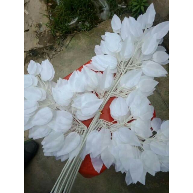 กิ่งลาซีสีขาวนําเข้า 12 กิ่ง - FAKE FLOWERS, SILK FLOWERS